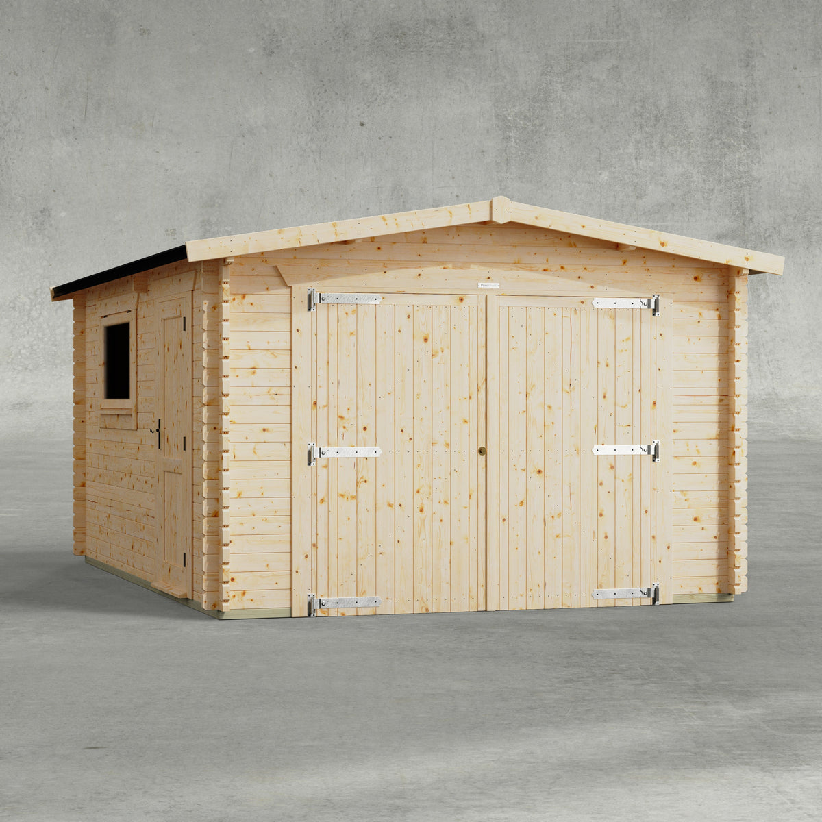 Power Sheds Power Apex Log Cabin Garage 16ft x 12ft