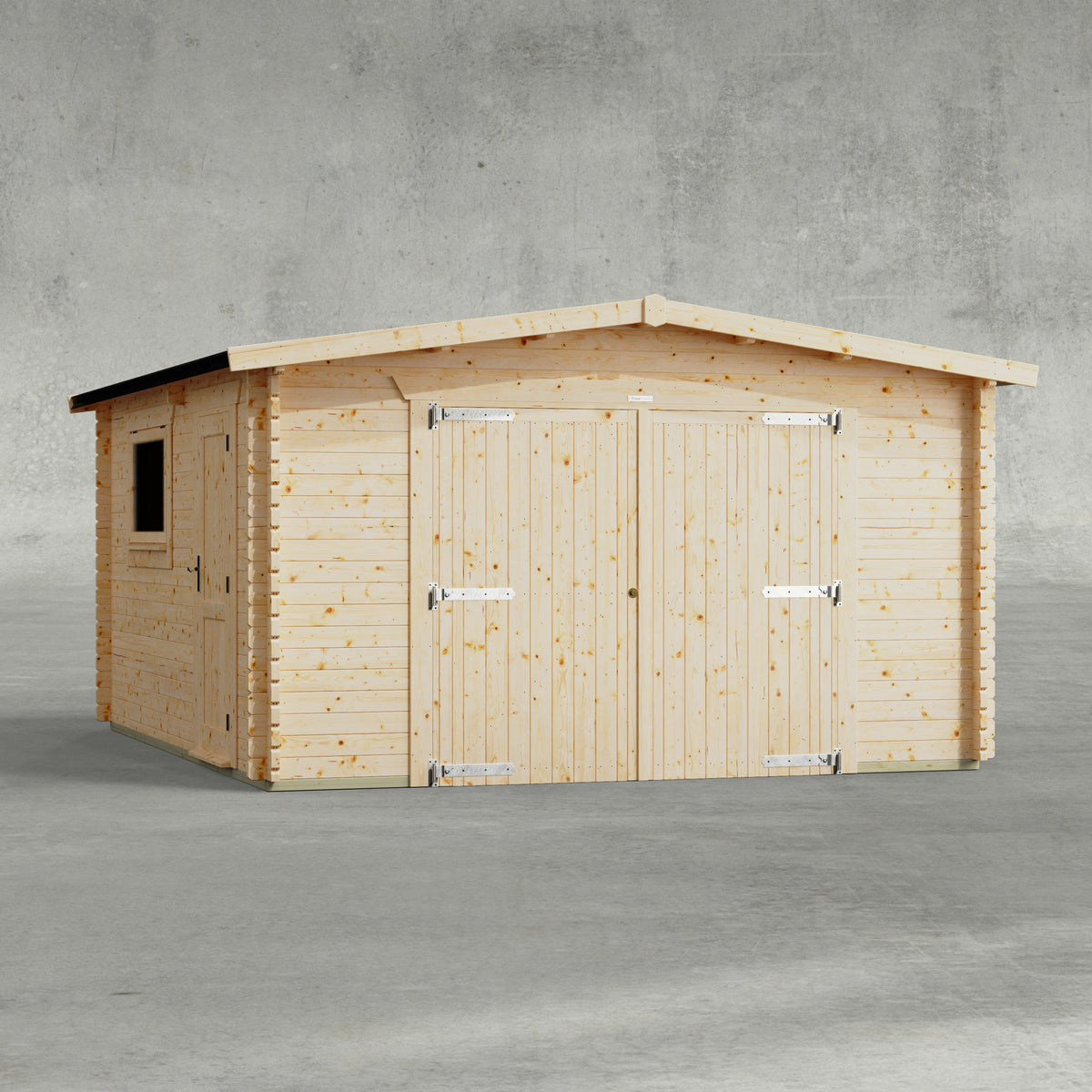 Power Sheds Power Apex Log Cabin Garage 16ft x 14ft