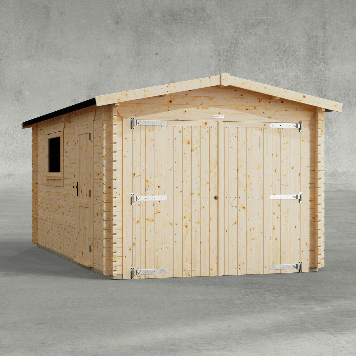Power Sheds Power Apex Log Cabin Garage 18ft x 10ft