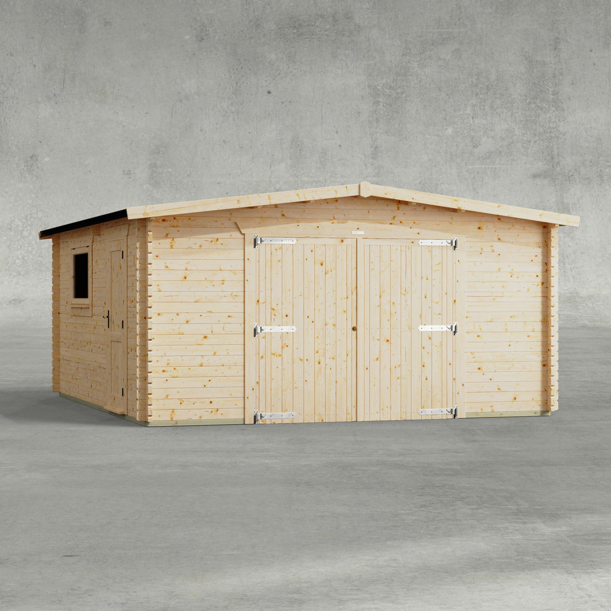 Power Sheds Power Apex Log Cabin Garage 18ft x 16ft