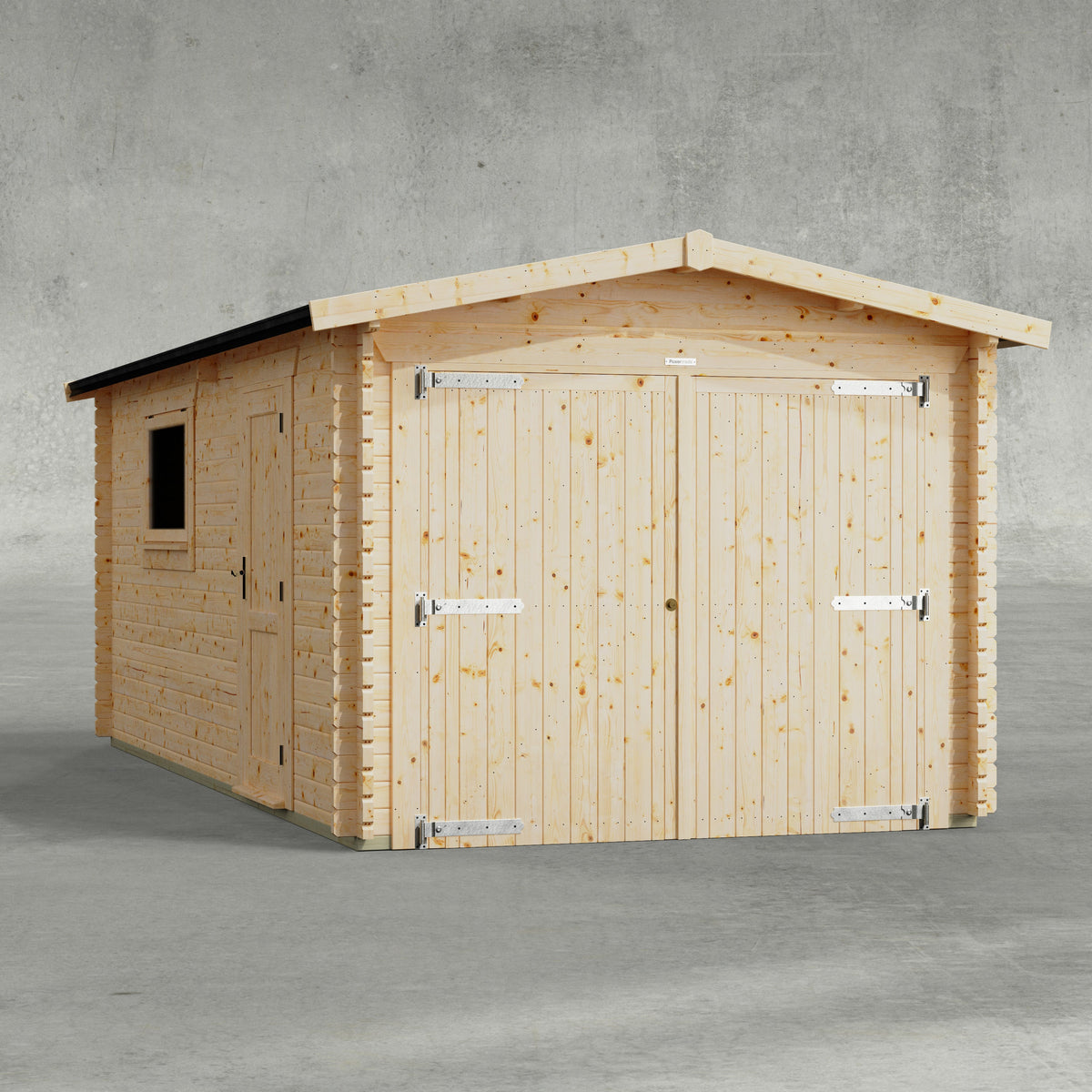 Power Sheds Power Apex Log Cabin Garage 20ft x 10ft