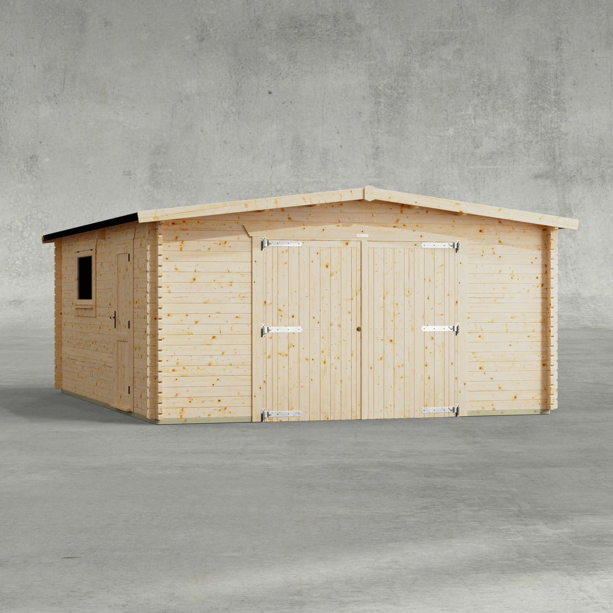 Power Sheds Power Apex Log Cabin Garage 20ft x 16ft