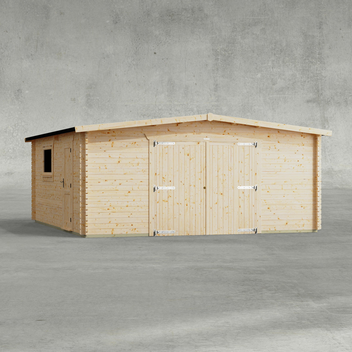 Power Sheds Power Apex Log Cabin Garage 20ft x 18ft