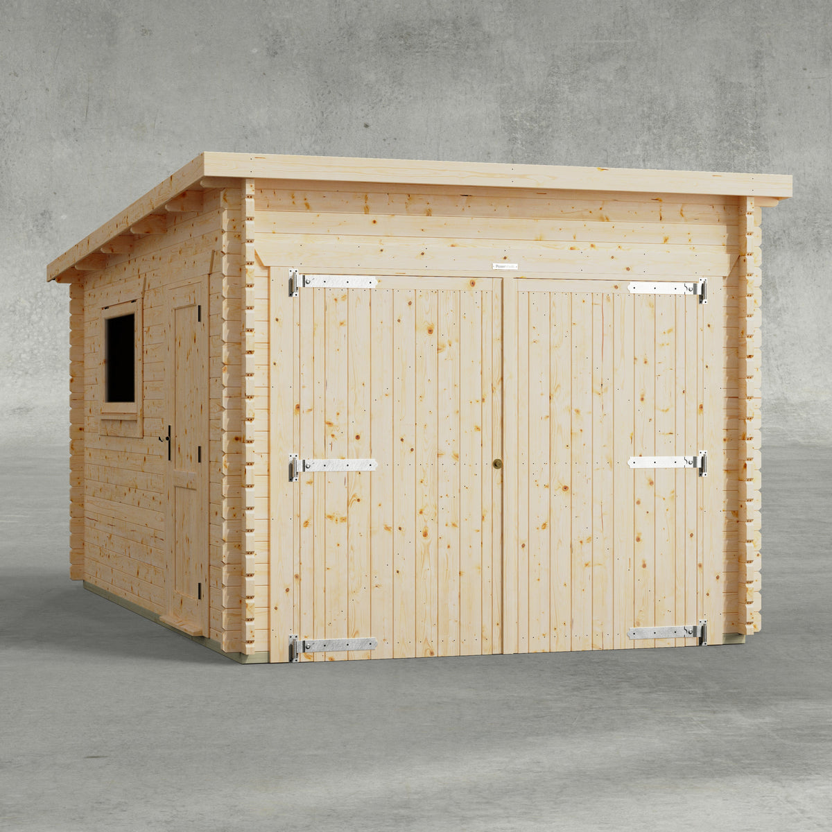 Power Sheds Power Pent Log Cabin Garage 10ft x 16ft