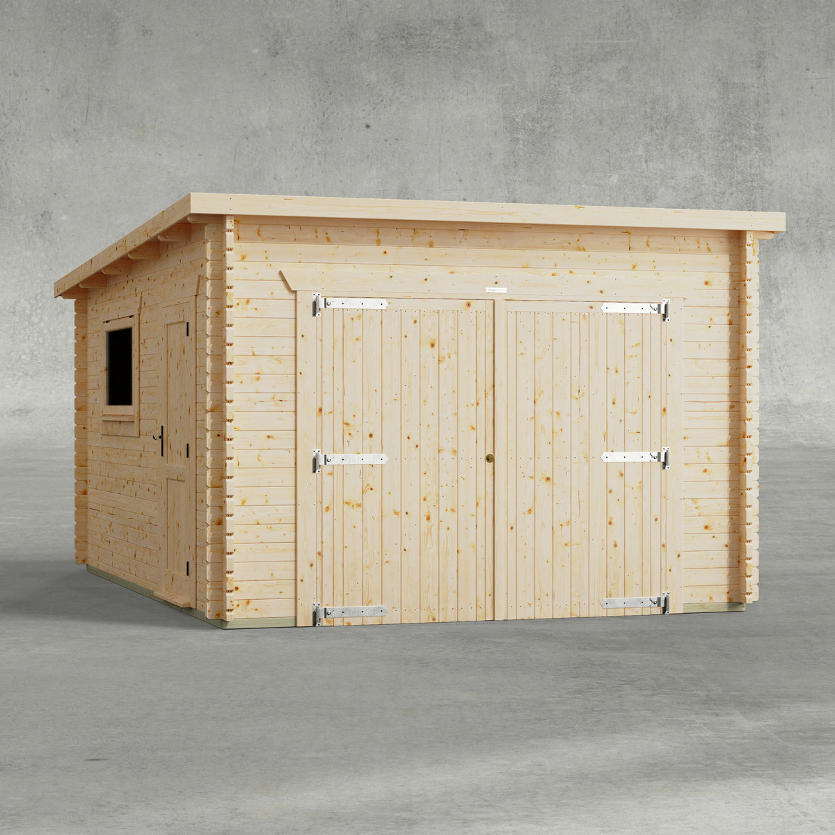 Power Sheds Power Pent Log Cabin Garage 12ft x 16ft