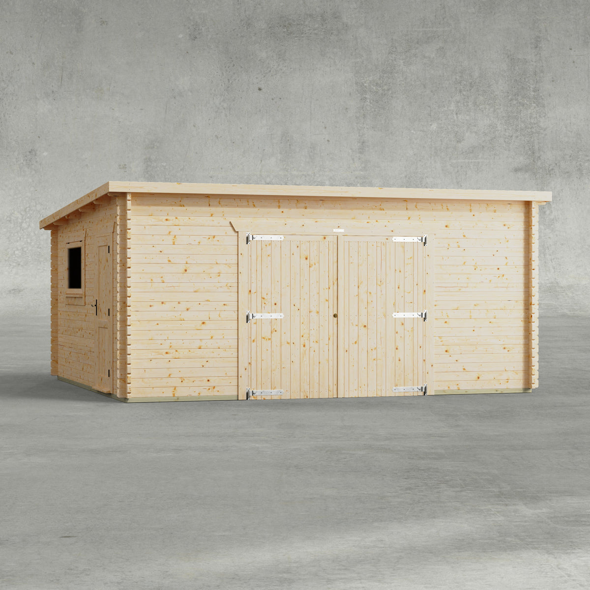 Power Sheds Power Pent Log Cabin Garage 18ft x 16ft