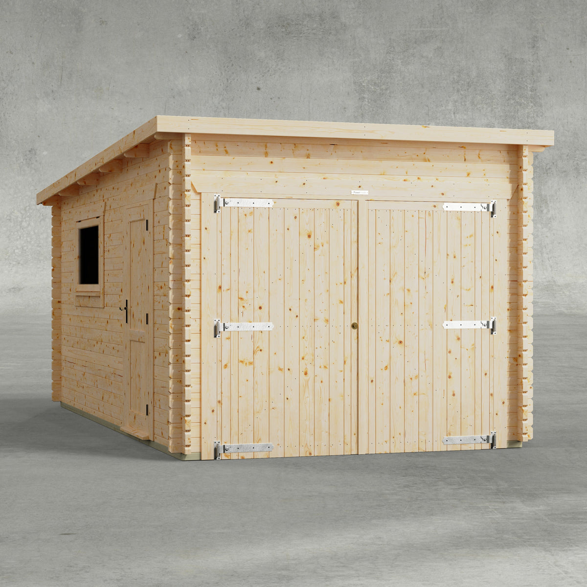 Power Sheds Power Pent Log Cabin Garage 10ft x 18ft