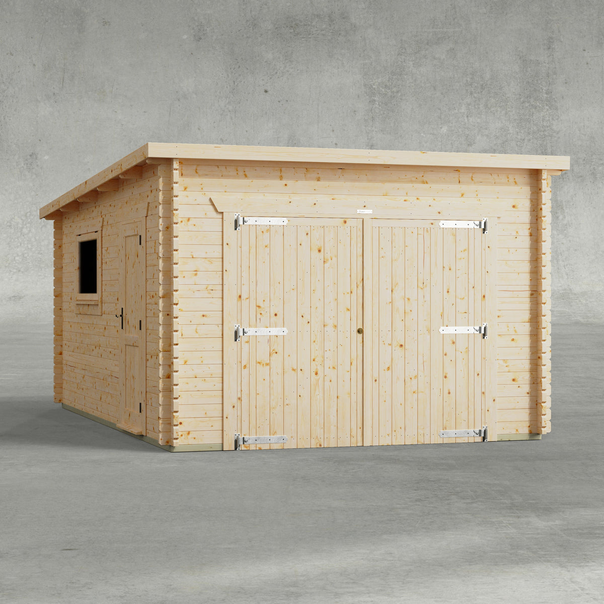 Power Sheds Power Pent Log Cabin Garage 12ft x 18ft