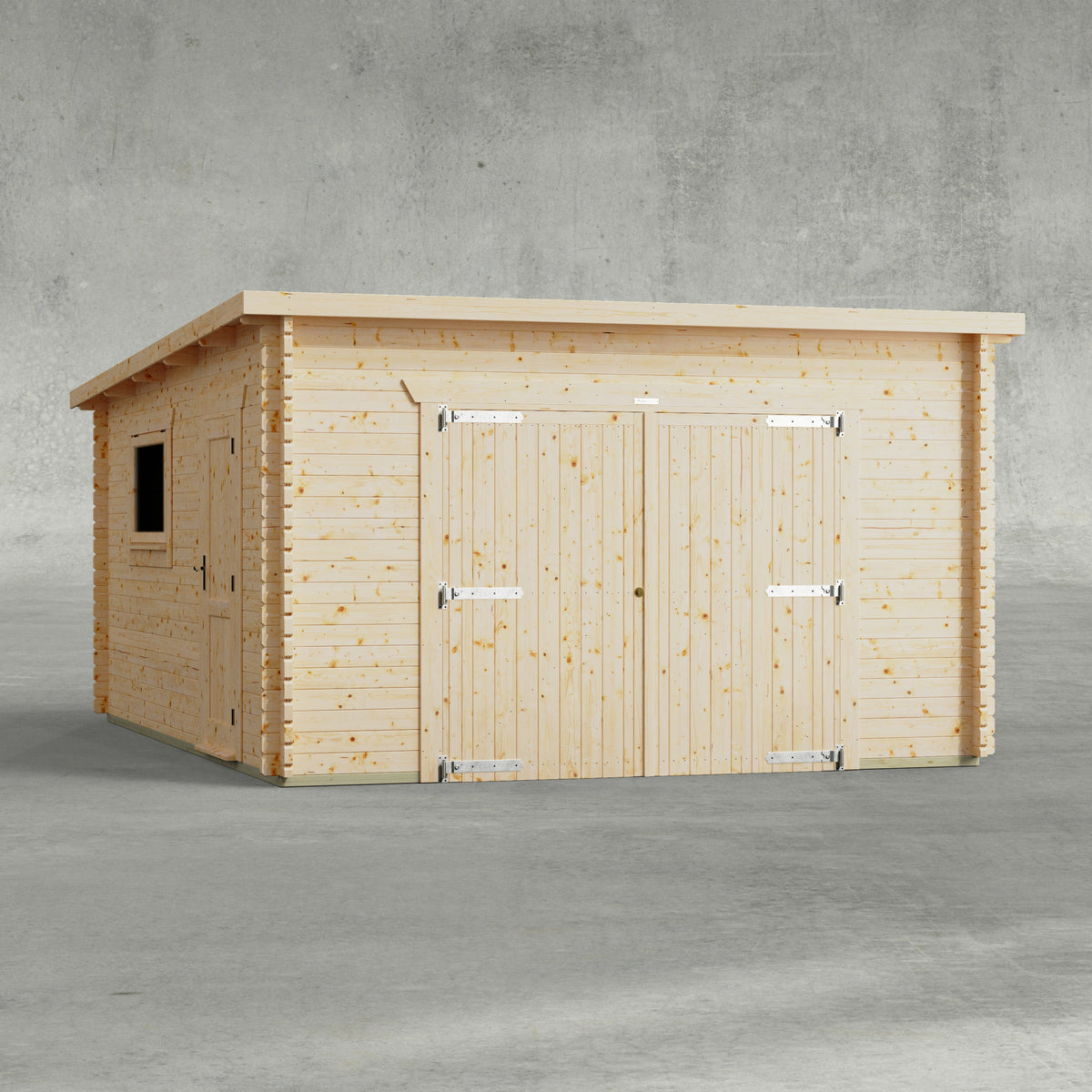 Power Sheds Power Pent Log Cabin Garage 14ft x 18ft