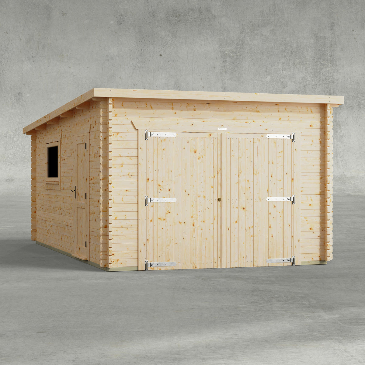 Power Sheds Power Pent Log Cabin Garage 12ft x 20ft
