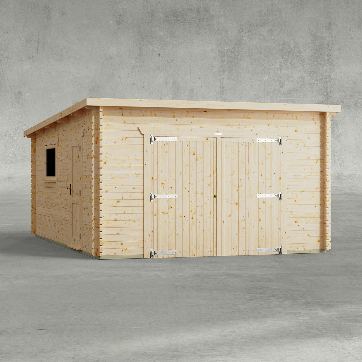 Power Sheds Power Pent Log Cabin Garage 14ft x 20ft