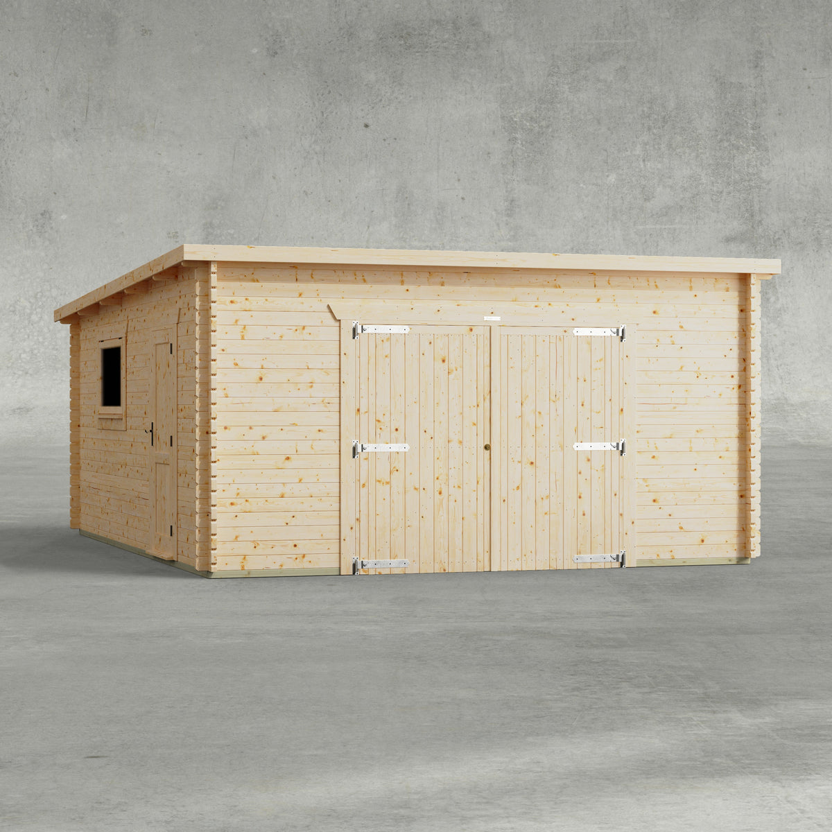 Power Sheds Power Pent Log Cabin Garage 16ft x 20ft