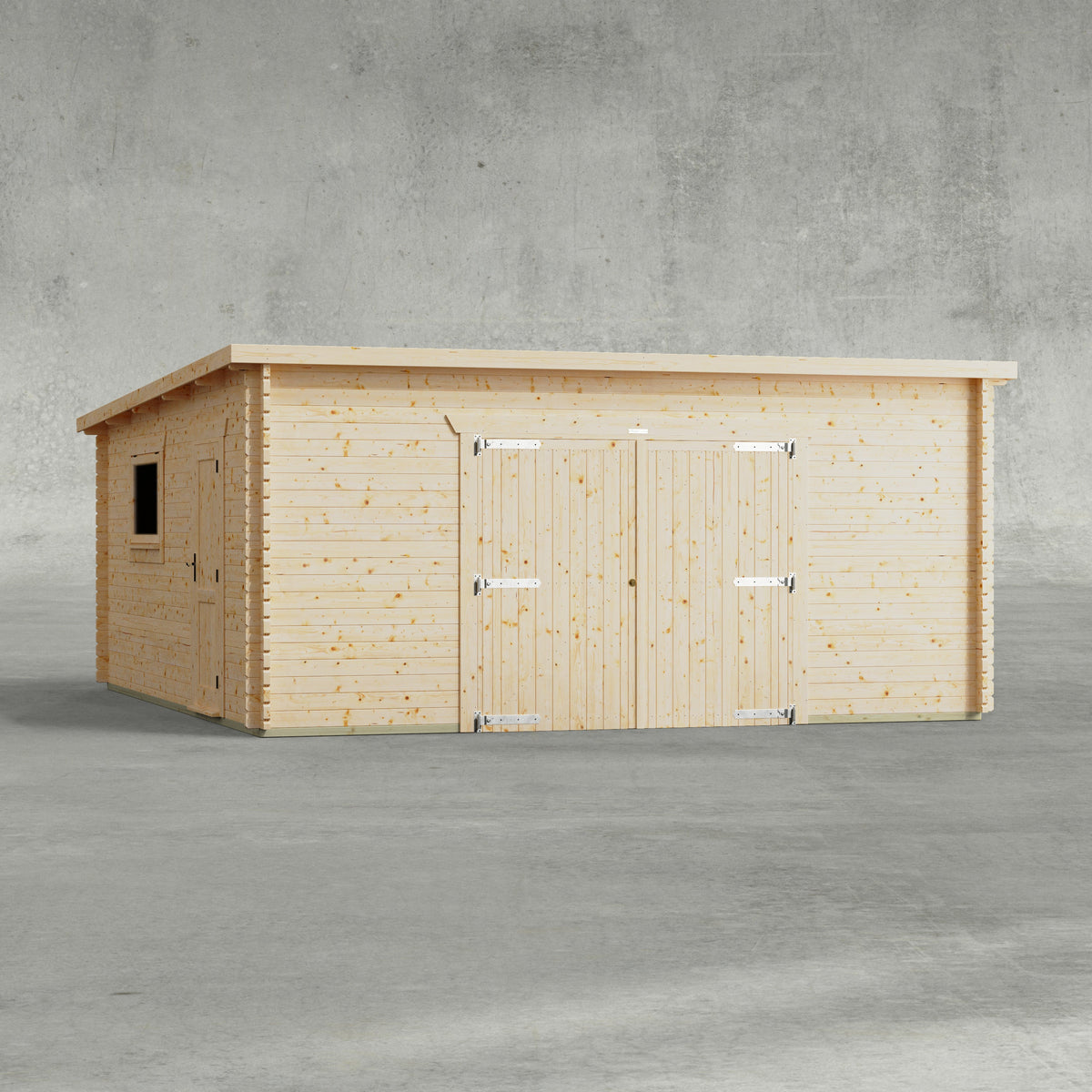 Power Sheds Power Pent Log Cabin Garage 18ft x 20ft