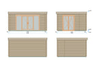 Shire Nuuk 44mm Log Cabin – drawing