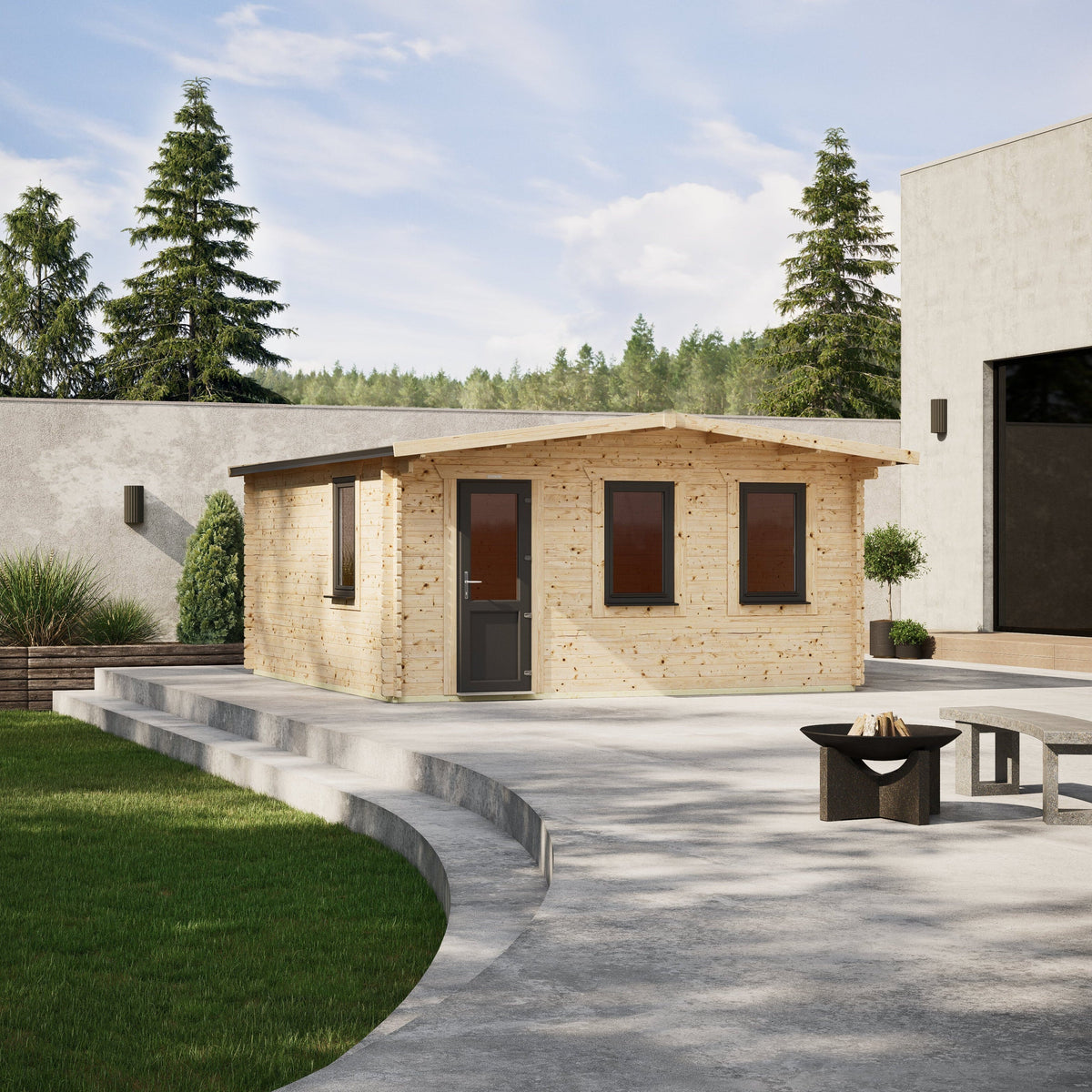 Power Sheds – Power Apex Deluxe Retreat Log Cabin
