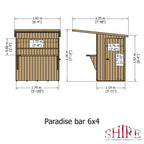 Shire Paradise garden bar – floor plan