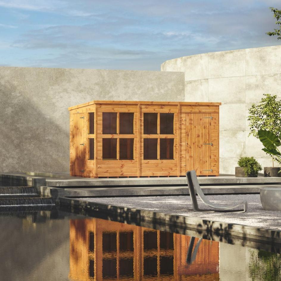 Power Sheds Power Pent Potting Shed Combi – product image