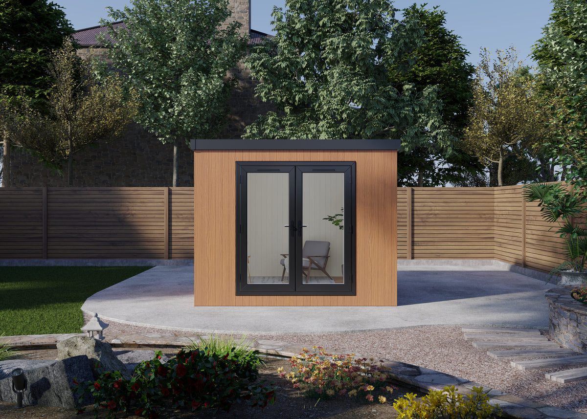 Pent Haus 3.0m x 2.6m Cedar insulated garden room