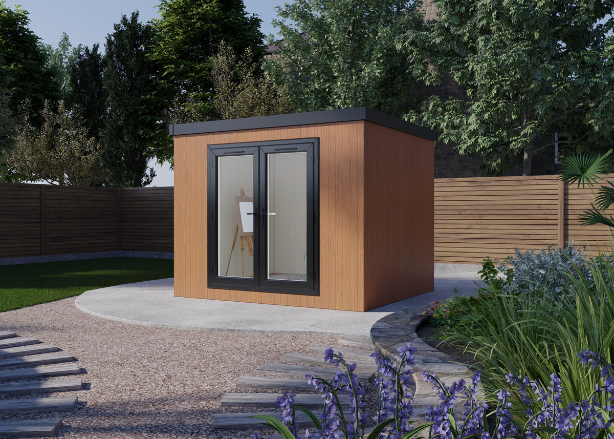 Pent Haus 3.0m x 2.6m Cedar insulated garden room