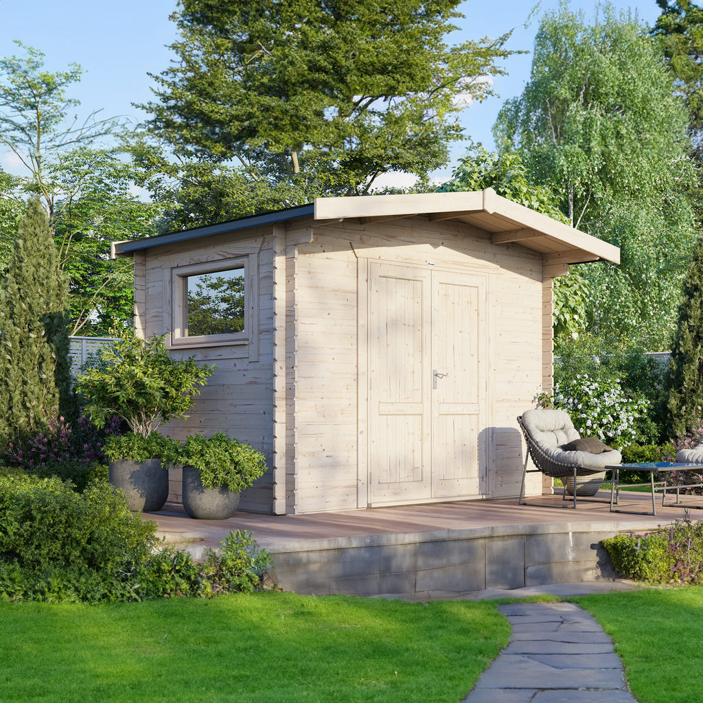 Power Chalet Workshop Log Cabin - 28mm 8x12 Centre