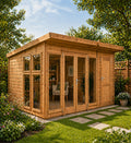 Sovereign Sussex Pent Combination Summerhouse in a garden