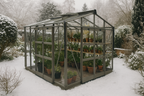 Elite Sanctuary 8 Greenhouse – winter setting