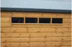 Shedlands Security Apex Shed – reinforced security window feature