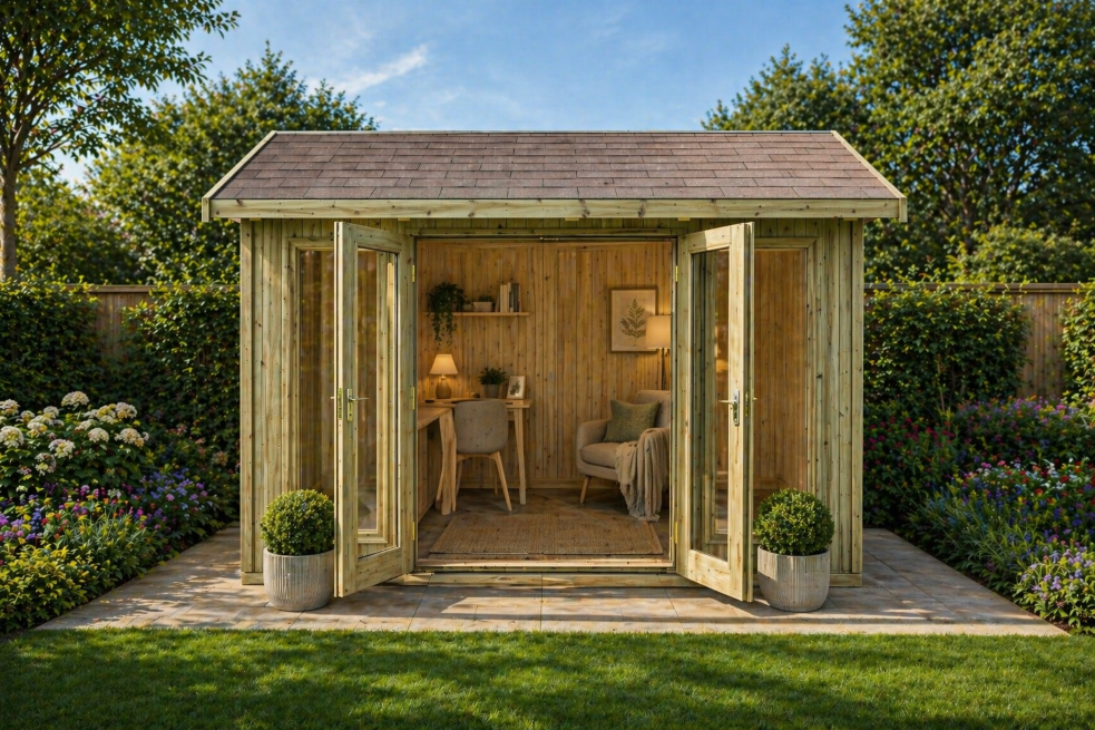 TGB Sovereign Bristol Apent Premium Summerhouse – tanalised finish option