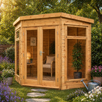 TGB Sovereign Devon Contemporary Corner Summerhouse – exterior view