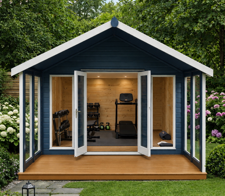 TGB Sovereign Glasgow Premium Summerhouse – veranda decking detail
