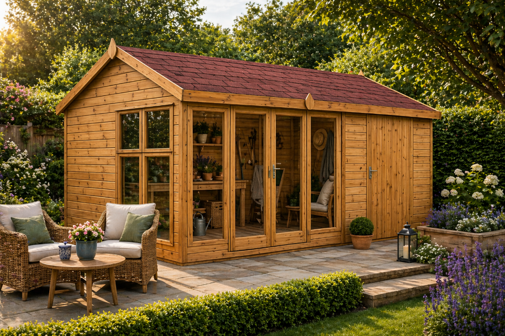 TGB Sovereign Kent Combination Summerhouse – shingle roof option