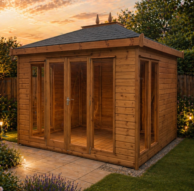 TGB Sovereign Newport Hipped Contemporary Summerhouse – exterior view