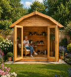 TGB Sovereign Norfolk Barn Summerhouse – doors open detail