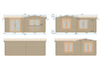 Shire Suzy 44mm Log Cabin – drawing