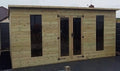 LOJ Studio pent garden room with double doors