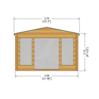 Shire Argyll log cabin – render view 2