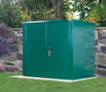 Asgard metal storage in a garden
