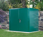 Asgard metal storage in a garden