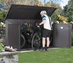 Asgard metal storage in a garden