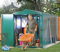 Asgard metal shed in a garden