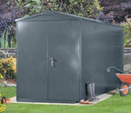Asgard metal shed in a garden