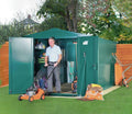 Asgard metal shed in a garden