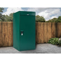Asgard Vertical Tool Shed in a garden