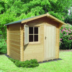 Shire Belham log cabin – exterior