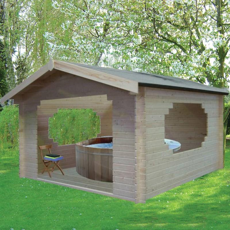 Shire Bere log cabin – exterior