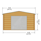 Shire Bradenham log cabin – render view 2