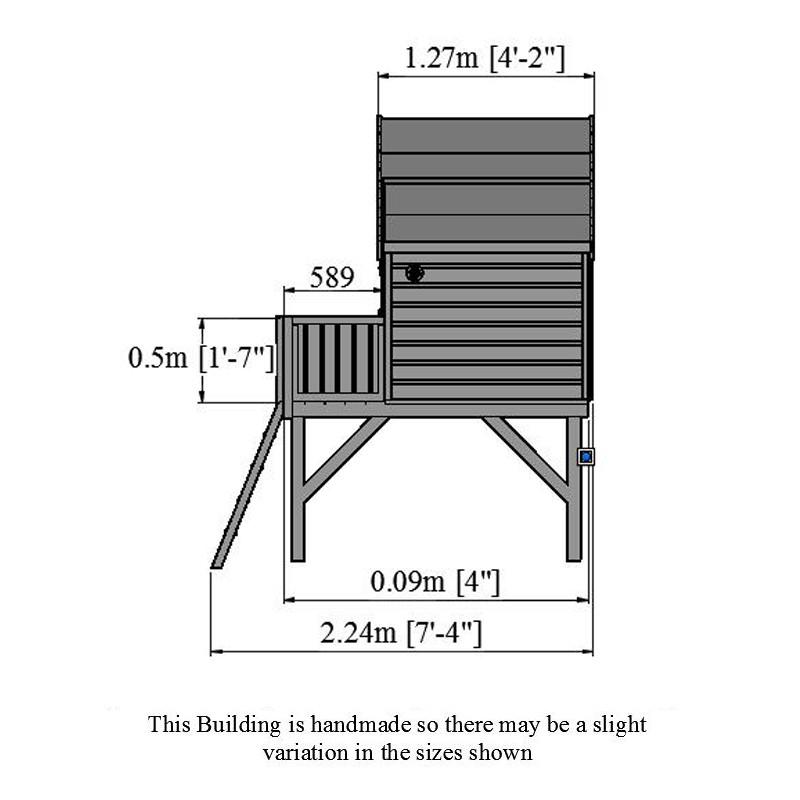 Shire Command Post 6x4 wooden playhouse – view 6