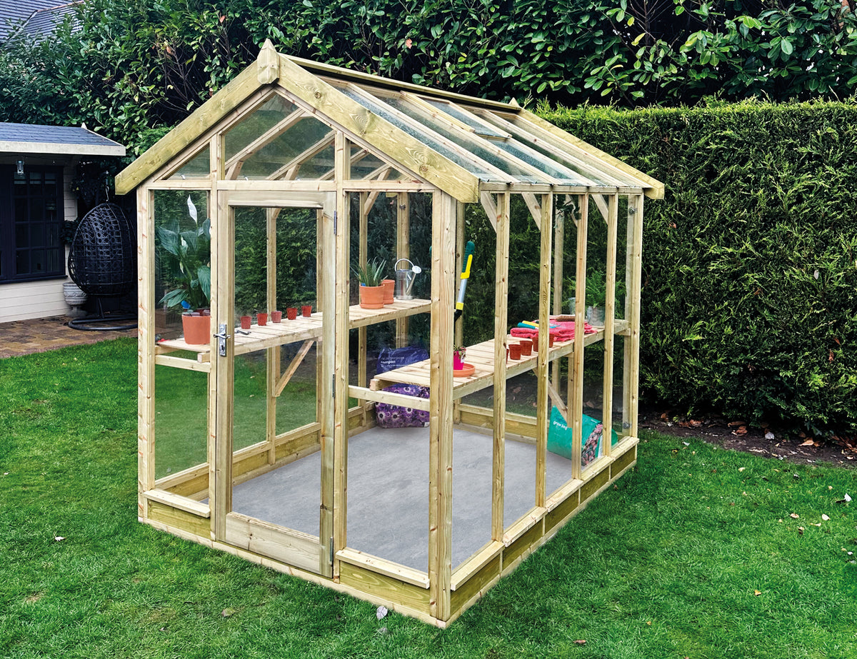 TGB Coppice Ashdown Apex Greenhouse – exterior view