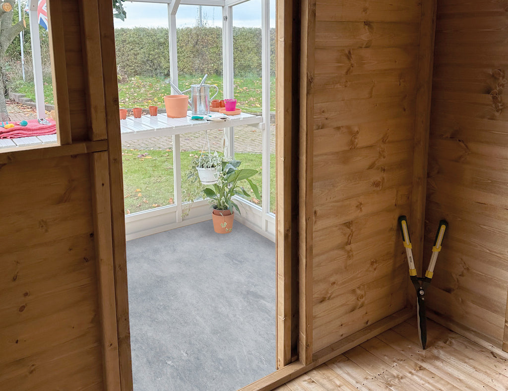 TGB Coppice Gisburn Combi Greenhouse – garden setting