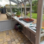 TGB Coppice Hatfield Lean-To Greenhouse – exterior angle